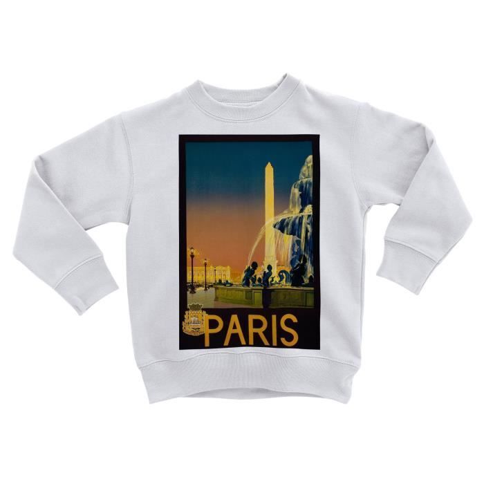 Sweatshirt Enfant Animaux Passage Piéton - Tissu 280g/m², 50% Coton 50% Polyester - Impression France, Design Surréaliste