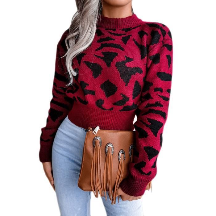 Pull court oversize femme deals