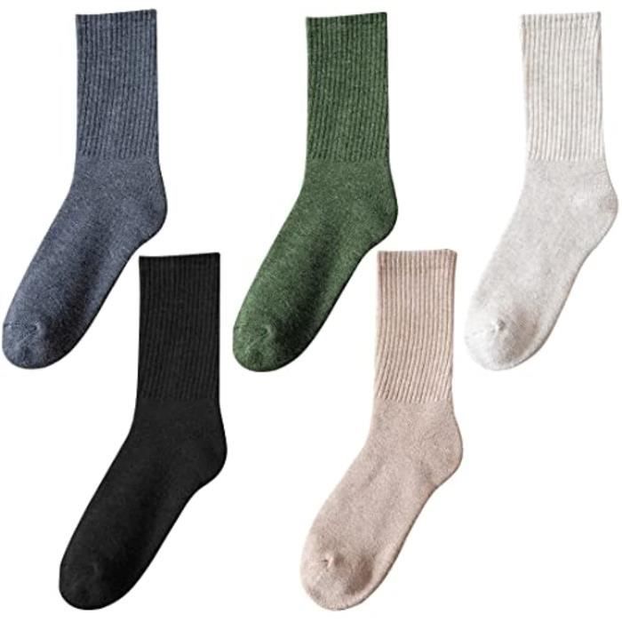 Lot De 6 Paires Chaussettes Hiver Femme - Épaisse, Chaude Et Respirante - Taille 35-39 - 5