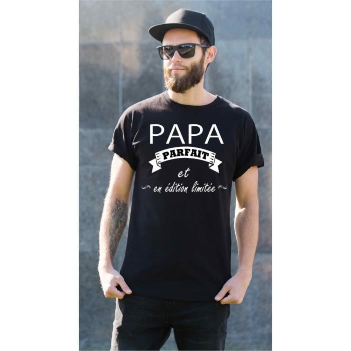 T-shirt homme noir Papa édition limité