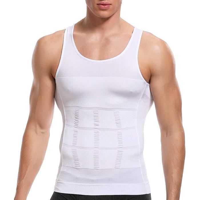 Débardeur Amincissant Homme Compression Débardeur Minceur Sculptant