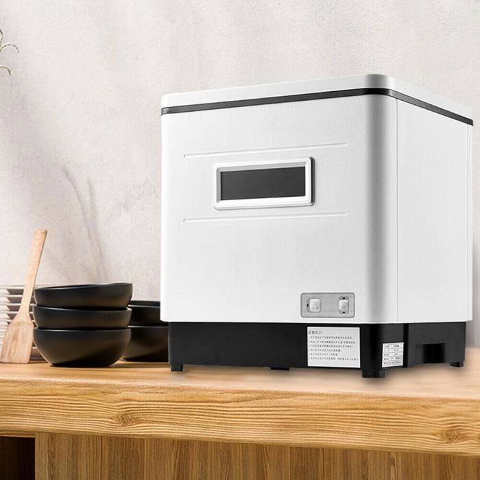 Lave-vaisselle 1500W Lave-vaisselle Lave-vaisselle de table en PP acier inoxydable 304 - Oukaning