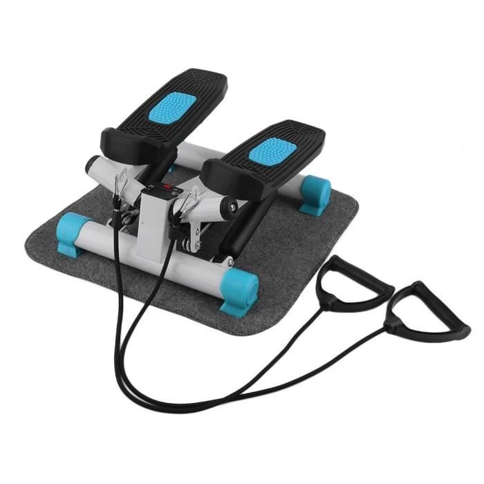 WilTec Appareil De Fitness Cardio Stepper - 41 X 30 X 18 Cm - Avec Ordinateur Et Écran LCD - Hometrainer Pour Entraînement à Domicile Jambes Et Fessiers Santé