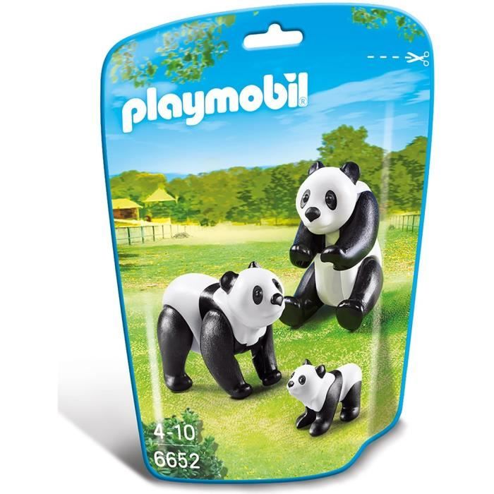 PLAYMOBIL - Le Zoo - Famille de pandas - Couple de pandas avec leur petit -  Mixte - A partir de 4 ans - Cdiscount Jeux - Jouets