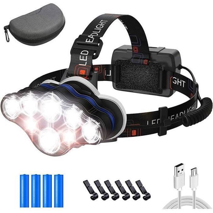 Lampe De Course GOMETY - 500 Lumens, Feu Arrière Rouge, Réfléchissants - Rechargeable USB - Réglable