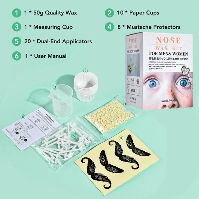 Tondeuse corps,Kit d'épilation à la cire sans douleur,beauté domestique