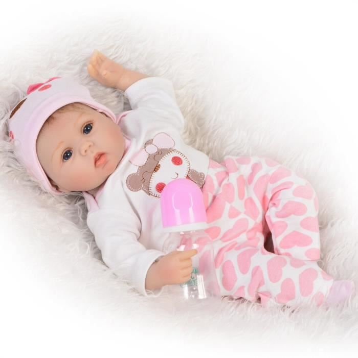 Acheter 60 cm Silicone souple vinyle Reborn bébé poupée jouets