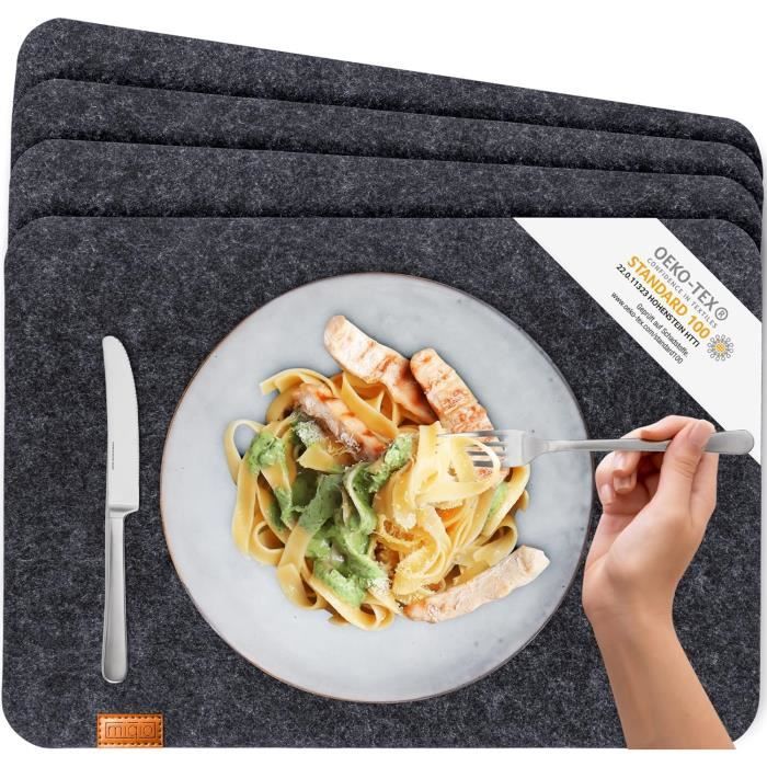 6 napperons en tissu différente taille - Linge de maison