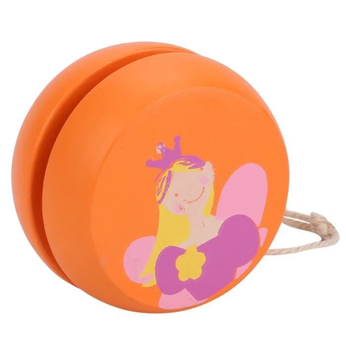 YoYo En Bois Coloré 2 Pièces - Professionnel Pour Enfants Avec Roulements