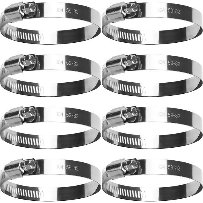 Lot De 8 Colliers De Serrage En Acier Inoxydable - Tailles 3 à 16 Mm Pour Arbres Et Arbres D'Entraînement