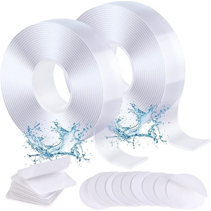 RXKFIGX 100 Pièces Double Face Extra Fort Adhésif Dace Puissant Autocollant Face Autocollant Mousse Adesif Décoration Mural Adhesif Puissant Ruban Mousse Pastille