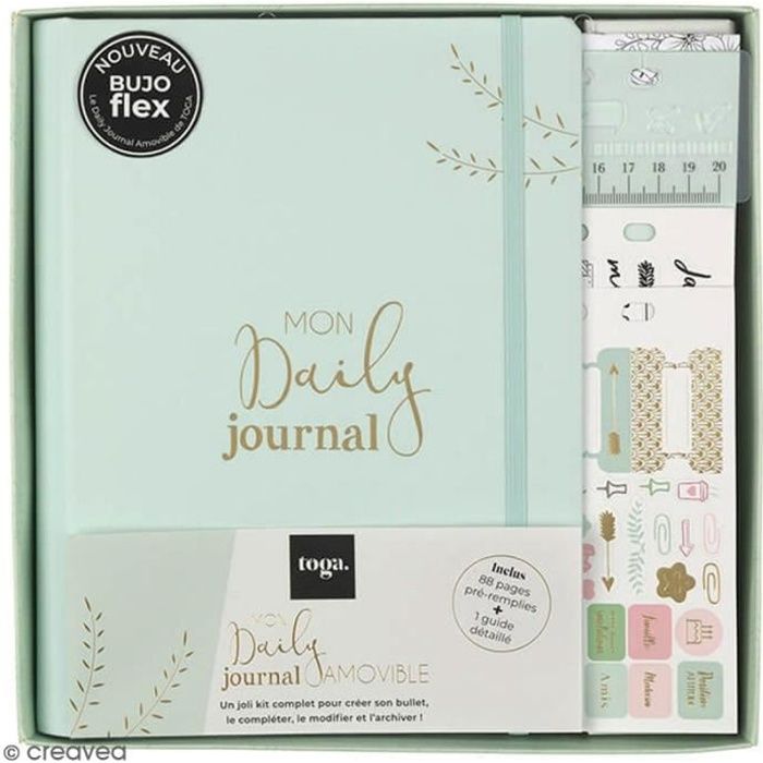 Kit de démarrage Bullet journal - Mon daily journal - 64 pages