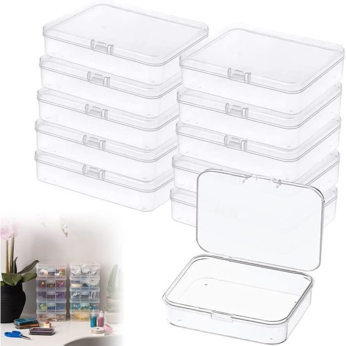 Boîte De Rangement Étanche Et Anti-Choc - Petite Coffre Compact Pour Camping, Pêche, Plein Air - Noire - 10