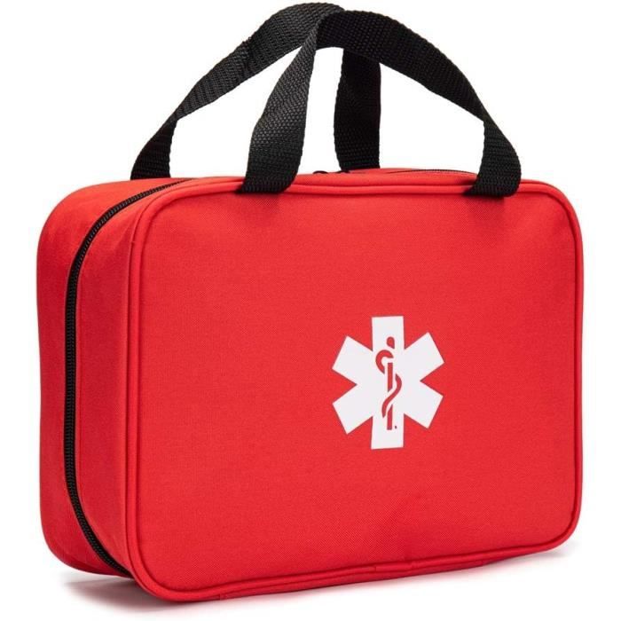 Trousse De Premiers Secours Extérieure PVC Rouge - Vide, Sans Produits