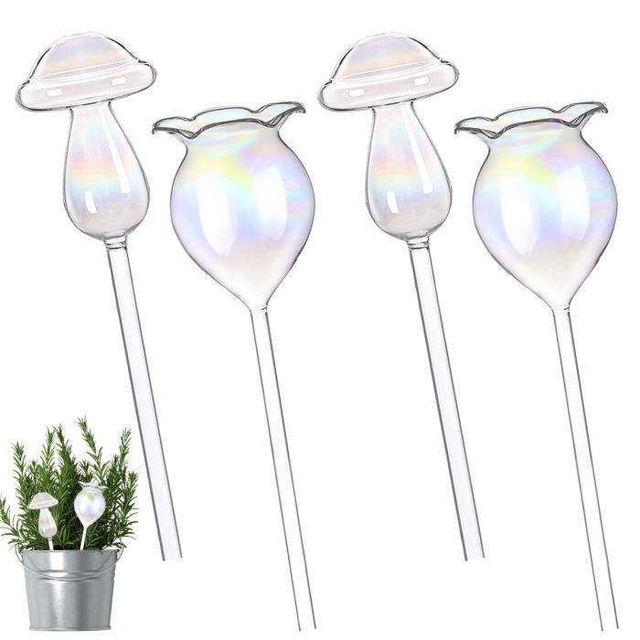 Globes D'arrosage Automatique Pour Plantes - 6 Pièces En Verre - Irrigation Goutte à Goutte - Idéal Vacances