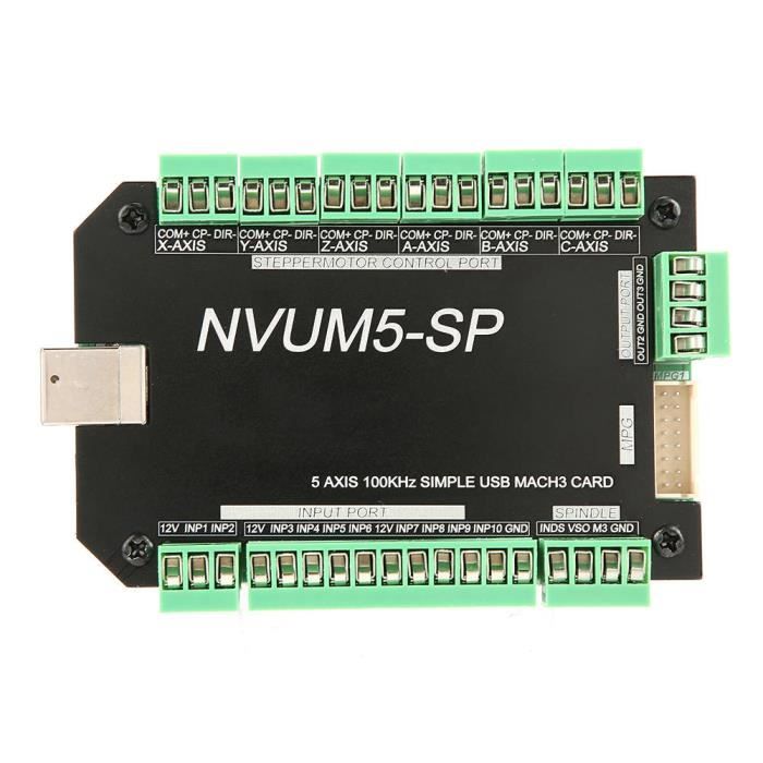 Carte Interface CNC 5 Axes USB - Contrôle Moteur Pas à Pas | Compatible Mach3