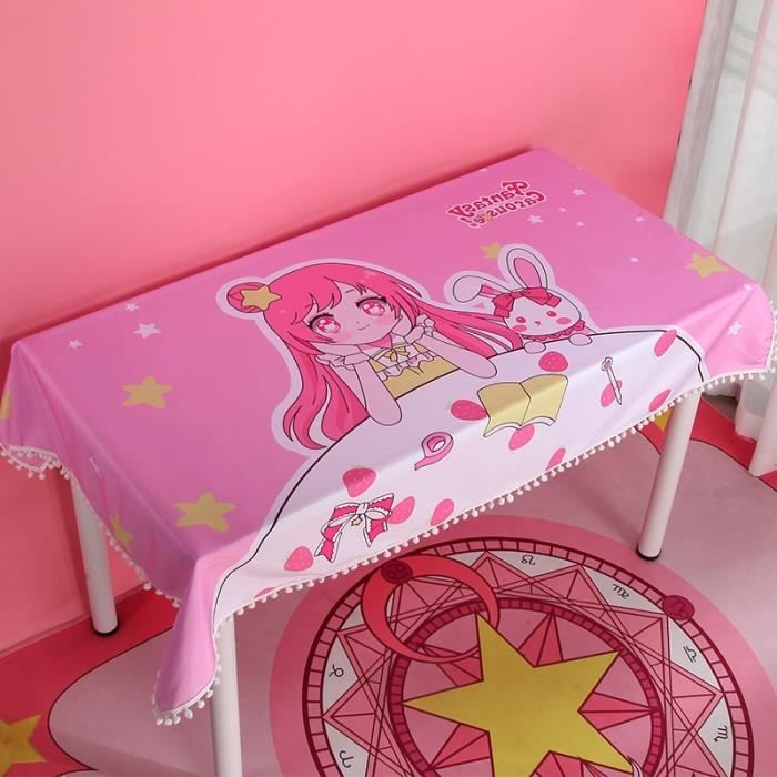 Nappes De Fête Anime – Lot De 2 – 180x108 Cm – Plastique Rouge Et Blanc – Pour Anniversaire, Pique-nique