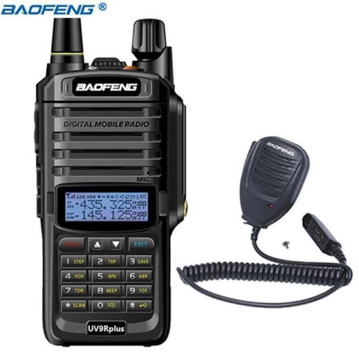 Double PTT Radio Haut-parleur Baofeng Mugast - Double PTT - Pour Talkie-walkie UV-82 équipement Radio UV-82