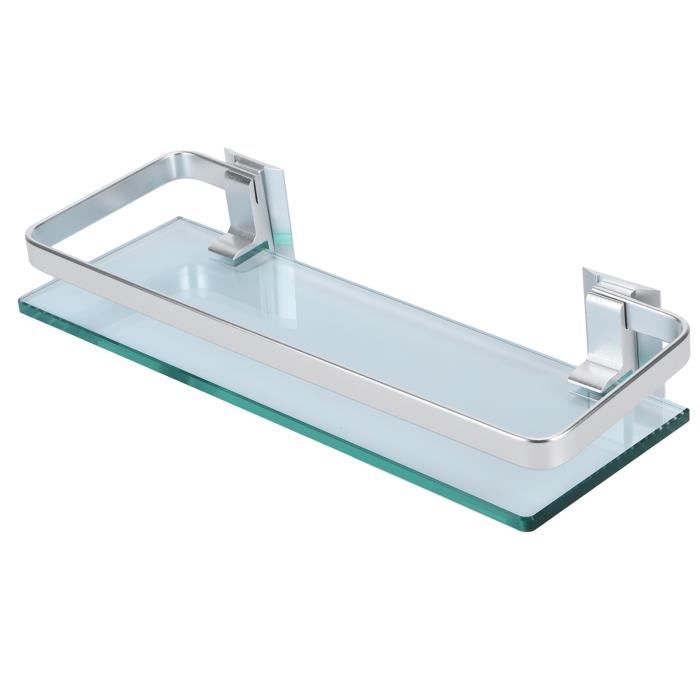 zerone étagère de salle de bain espace en aluminium étagère en verre trempé épaissi salle de bains toilette en verre