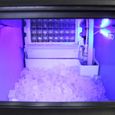 Machine à Glaçons Professionnelle en Inox pour Restaurants, Bars et Salon de Thé, 40kg de Glaçons en 24h, Broyeur à glace pilée-1