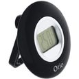 Thermomètre d'intérieur - OTIO - D: 77mm - écran LCD - noir-1