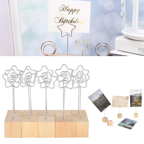 Support En Bois Menu Ou Numéro De Table Mariage - Décoration