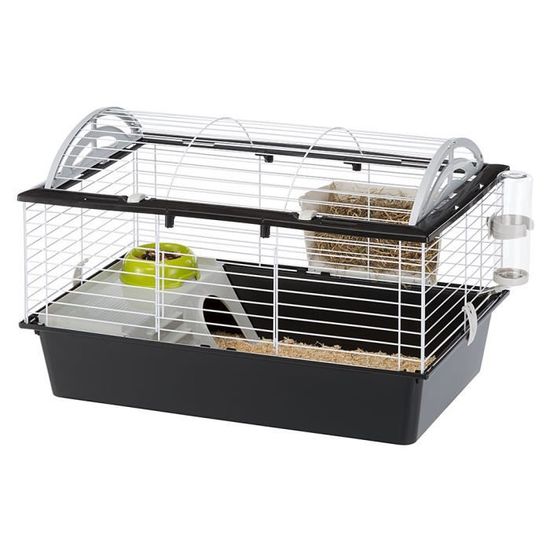 cage equipee casita 80 pour lapin et cobaye 78x48x50cm ferplast cdiscount animalerie