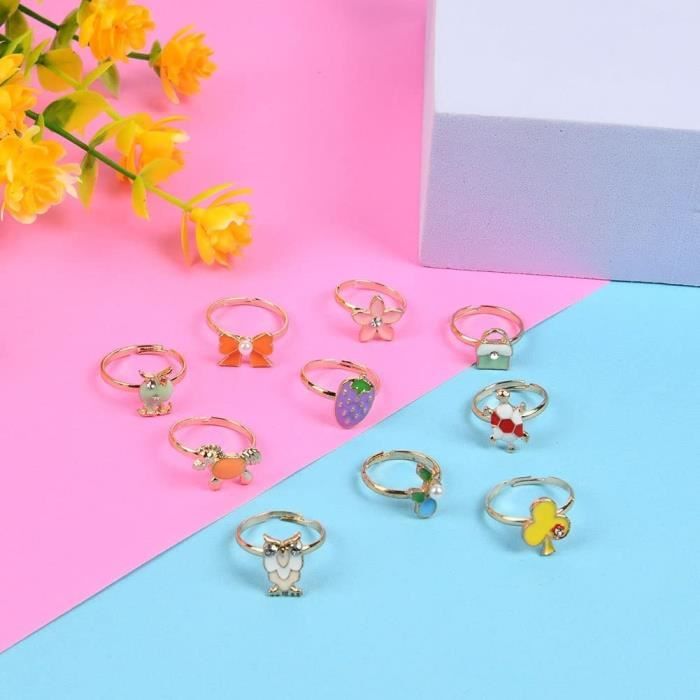 Bagues Bijoux pour Petite Fille 36 Pi ces Dans une Bo te