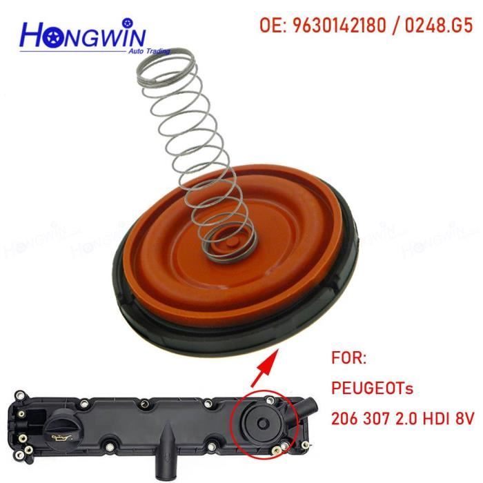 Kit Réparation Couvercle Soupape PCV (culasse) Pour Peugeot 206, 307, 406 2.0 HDI Et Citroën Berlingo - Réf. 0248.G5, 9630142180 - 8