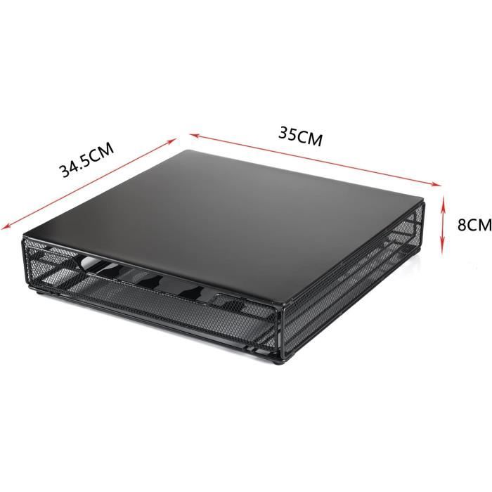 Porte Capsules Distributeur Présentoir Rotatif Pour 40 Capsules Nespresso Acier