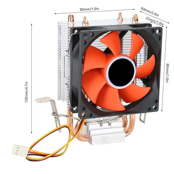 Refroidisseur CPU i5, ventilateur avec dissipateur thermique