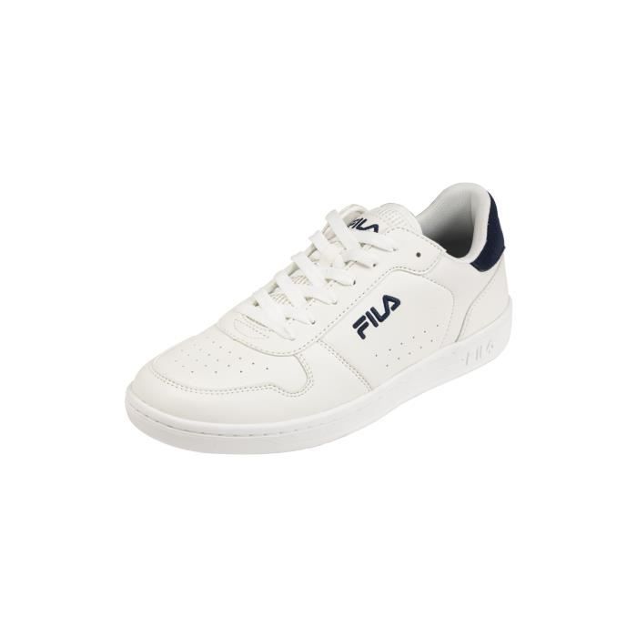 Baskets Homme FILA Netforce II X Crt Blanc Daim Nubuck Lacets White nimbus cloud Cdiscount Chaussures