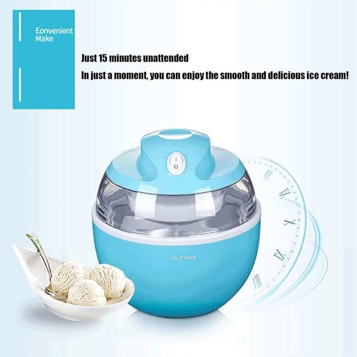 Sorbetiere Électrique Machine À Crème Glacée Maison Pratique Petit