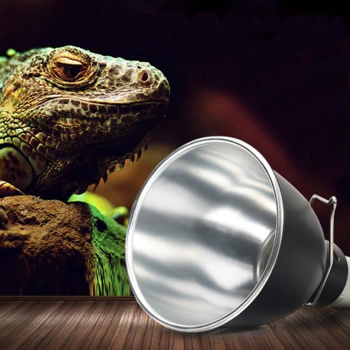 Support Crochet Pour Lampe Chauffante Reptiles - Compatible 5,5 Et 7,5 Pouces, Métal, Installation Facile