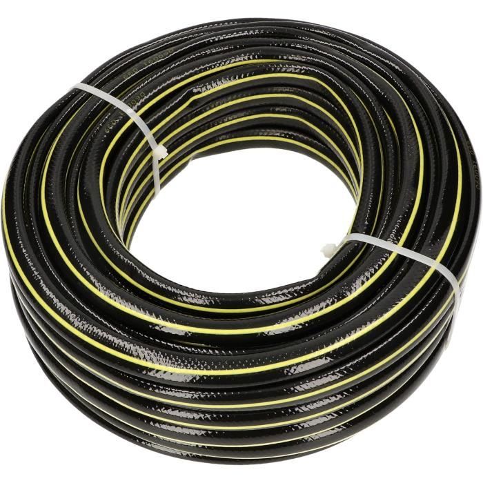 Tuyau D'Arrosage 3/4" 50m Jaune Renforcé 3 Couches - Résistant UV Et Flexible