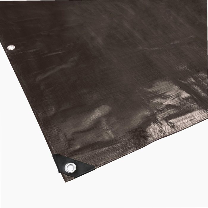 Bâche Professionnelle WERKA PRO 350g/m² - 3x5m - Marron - Oillets Tous Les 50cm