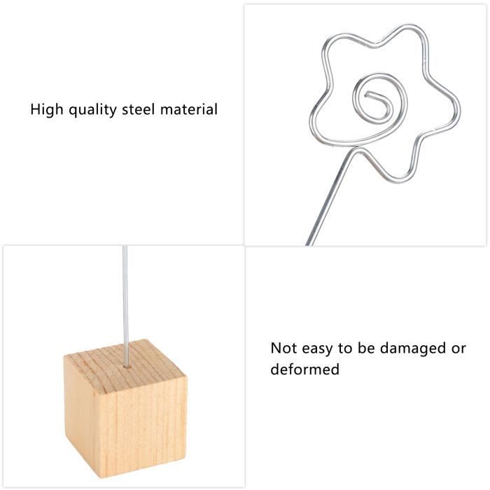 Lot de 10 mini supports de numéro de table et 10 cartes de table, porte- cartes, support de table, supports photo pour centres de table, mariage, fête, anniversaire Lot de 10 mini supports de numéro de table et 10 cartes de table, porte- cartes, support de table, supports photo pour centres de table, mariage, fête, anniversaire