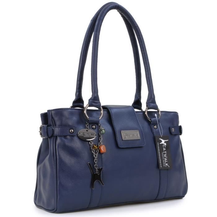 Sacs A Main Femme Catwalk Collection Handbags Martina Bleu Marine Cdiscount Bagagerie Maroquinerie