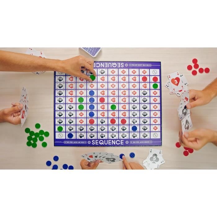 Sequence-Jeux De Société Famille Et Enfants Dès 7 Ans-Alignez 5 Pions Sequence-Jeux De Société Famille Et Enfants Dès 7 Ans-Alignez 5 Pions