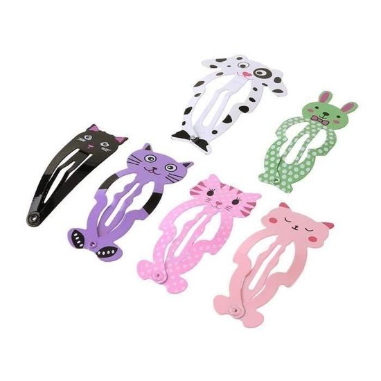6pcs Fille Animal Hairpin Headwear Kid Barrettes Accessoires cheveux I 6pcs Fille Animal Hairpin Headwear Kid Barrettes Accessoires cheveux I