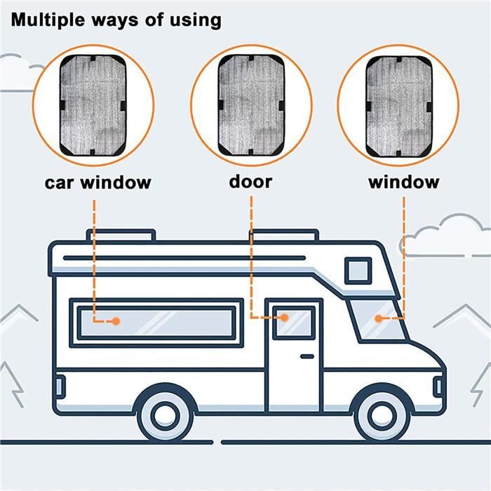 RV Door Window Shade Cover-25,5 x 16 Couvre-fenêtres de Camping-Car Store  occultant pour Lucarne de RV pour la lumière du Sole[88] - Cdiscount Maison