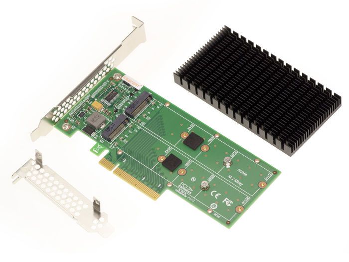 Kalea-Informatique - Carte contrôleur PCIe 3.0 16x pour 4 SSD M.2