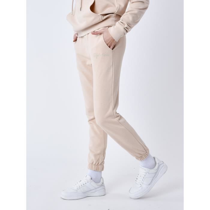 Bas de Jogging femme Essentials Project X Paris - Beige