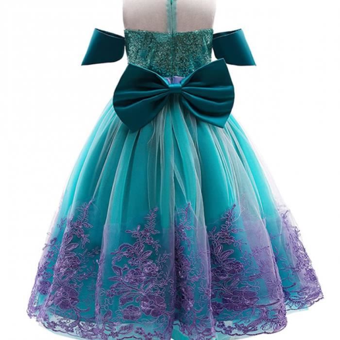 Robe Princesse Belle – Épaules Dénudées – Tulle Et Dentelle – Pour Fille 3-13 Ans – Carnaval, Halloween, Noël, Anniversaire – Option Accessoires