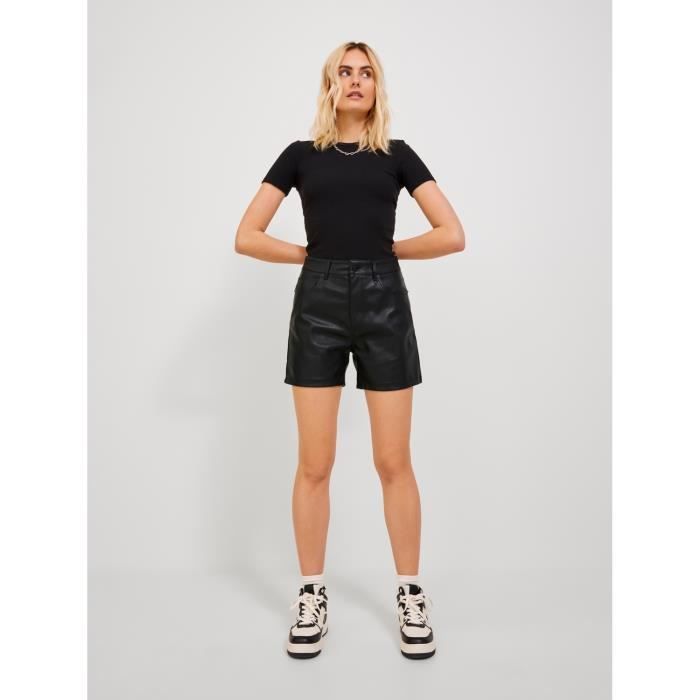 Short similicuir femme JJXX Kenya - black - XS Black - Cdiscount