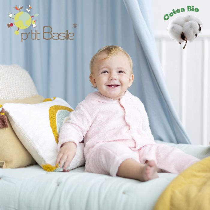 Alèse + drap housse 2 en 1 pour lit bébé - 40 x 90 cm - blanc