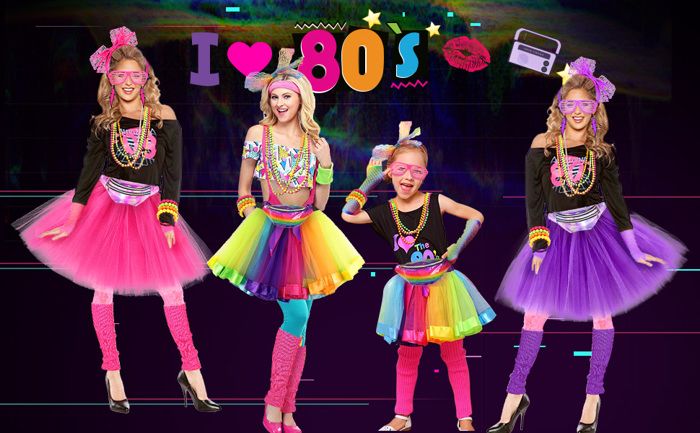 Déguisement année 80 fille 2025