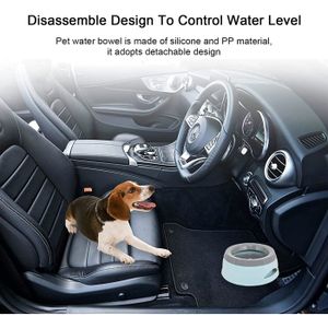 Gamelle Anti-éclaboussures Pour Chien 1,4L - Réduit Les Dégâts D'Eau, Bol Flottant - 12