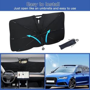 Pare Soleil Voiture JDWBT , Pare Brise Avant, Pliable Parapluie Pare-Soleil De Voiture, Anti UV Et Soleil (S-49x25in Pare Soleil Voiture Arriere