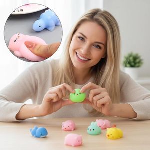 Virex® Lot de 6 Jouets Anti-Stress pour Clavier, Porte-clés Anti-Stress, Couleurs Macaron - Jeux - Jouets